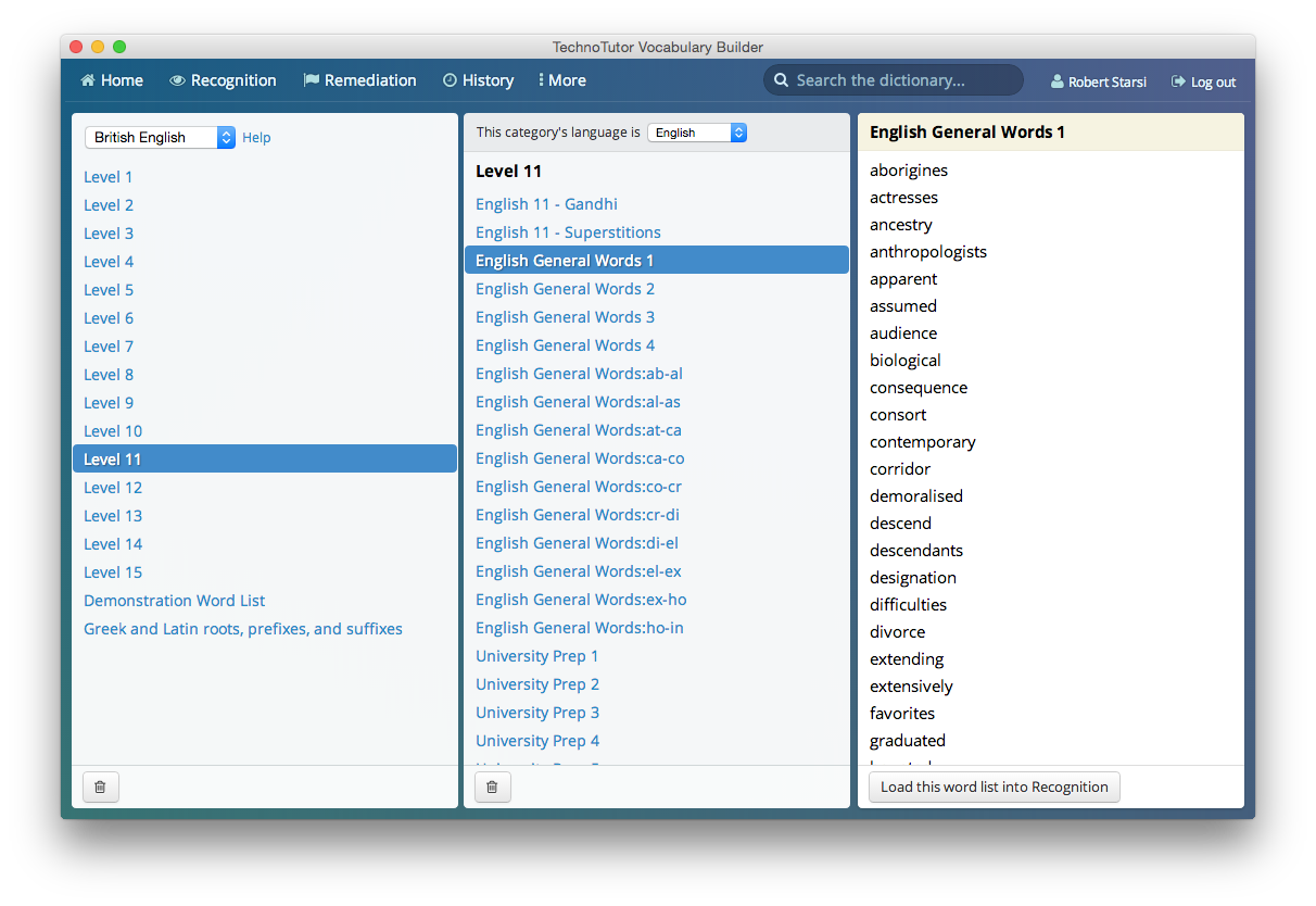 Users can add new content utilizing a word list editor.
