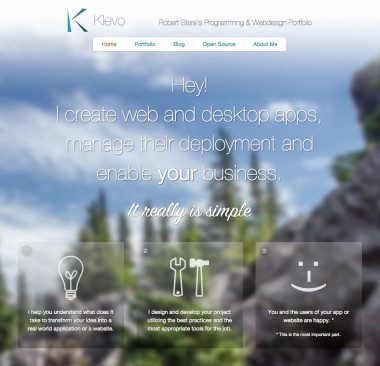 Latest iteration of klevo.sk