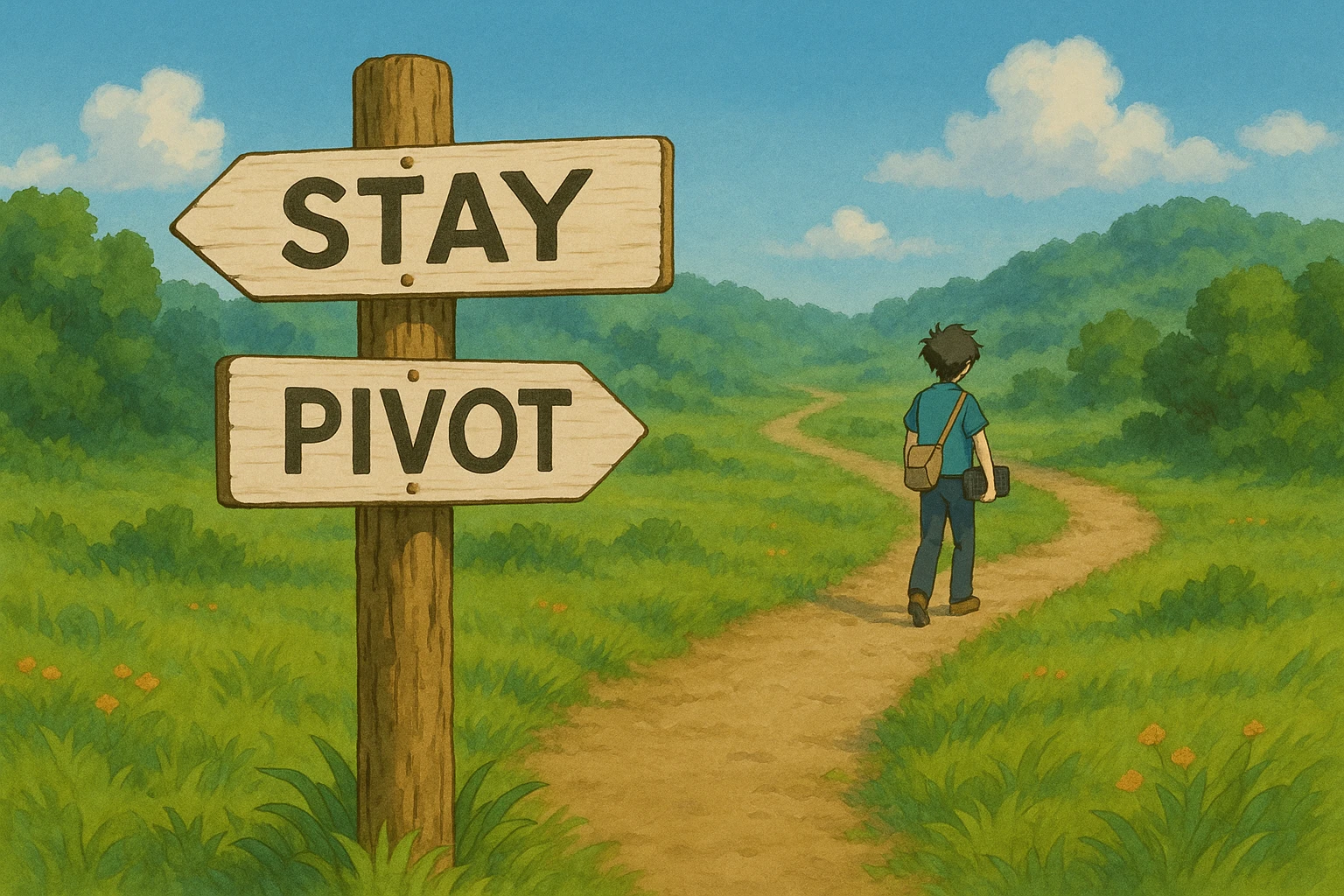 Stay or pivot path